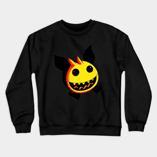 Yellow Little Monster Crewneck Sweatshirt by Gameshirts